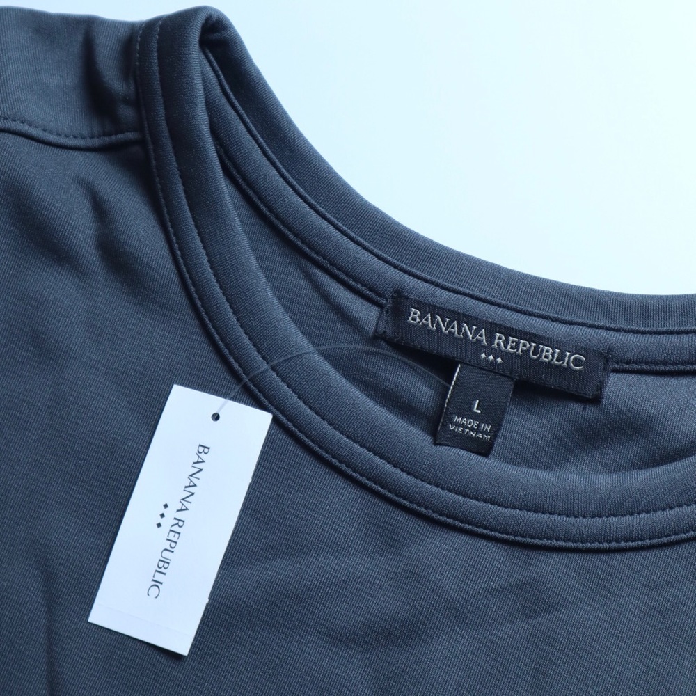 Banana Republic Crew-Neck Scuba T-Shirt Women US Large